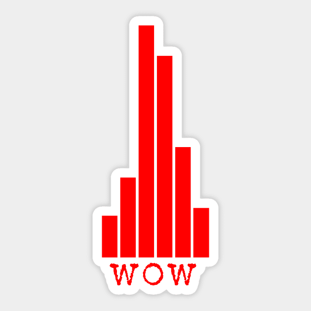 wow Sticker by DementedDesigns